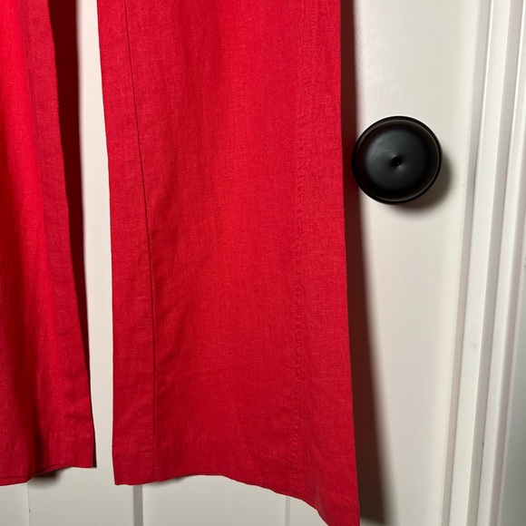 Never worn Roxy Geranium Oceanside Linen-Blend Beach Pants small - Picture 8 of 13